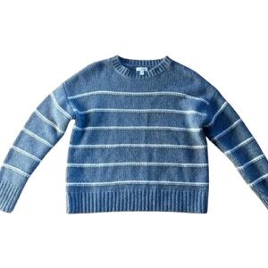 Garnet Hill Gray Knit Sweater. 💯 cashmere